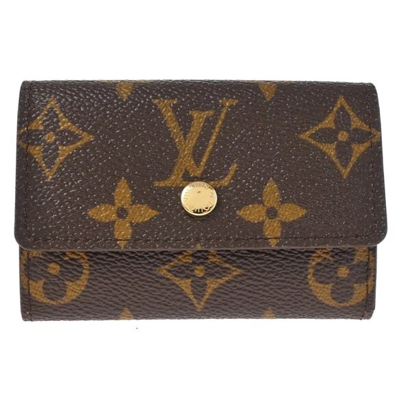 Louis Vuitton Monogram Porte Monnaie Plat Coin Case Wallet M61930 MI4047 165755 - Picture 1 of 12